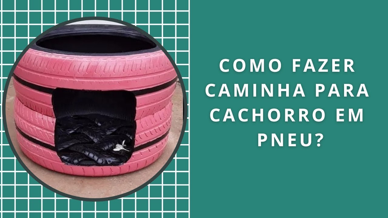 Venha aprender a fazer uma caminha de cachorro toda em pneu de uma forma simples e fácil.