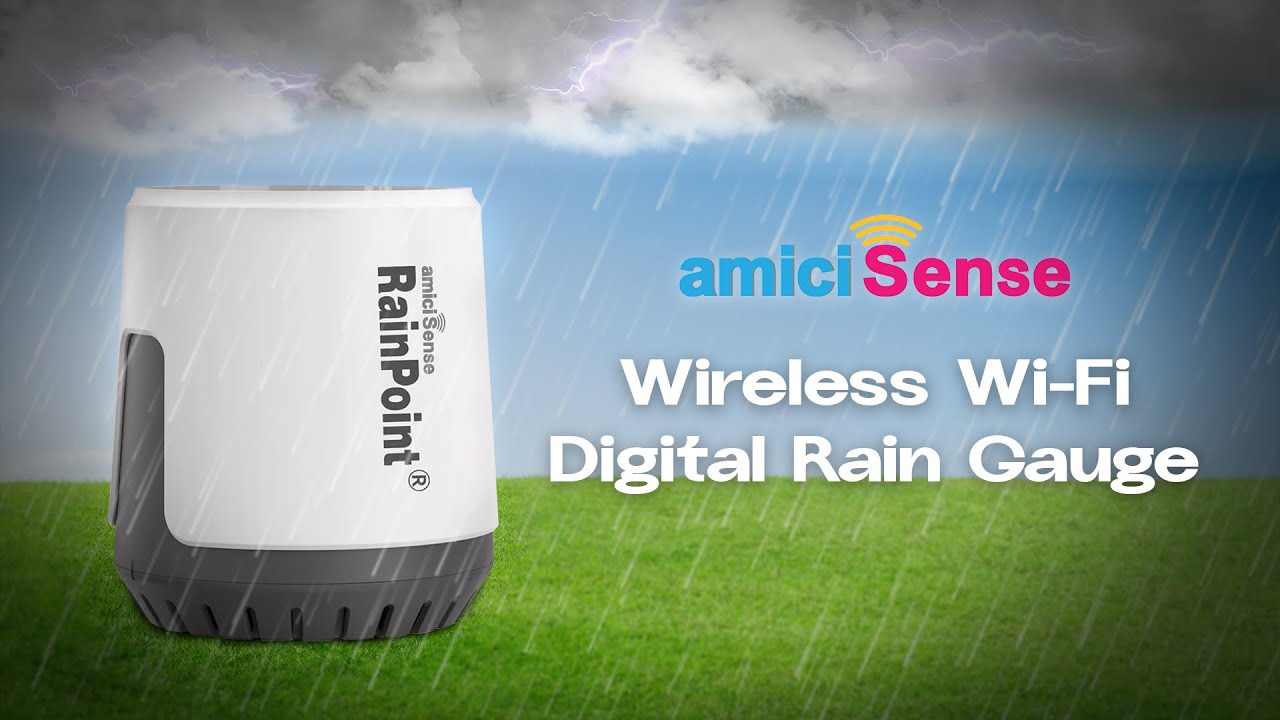 How to Setup & Install the amiciSense Wireless Wi-Fi Digital Rain Gauge |  Accurate Rainfall Monitor