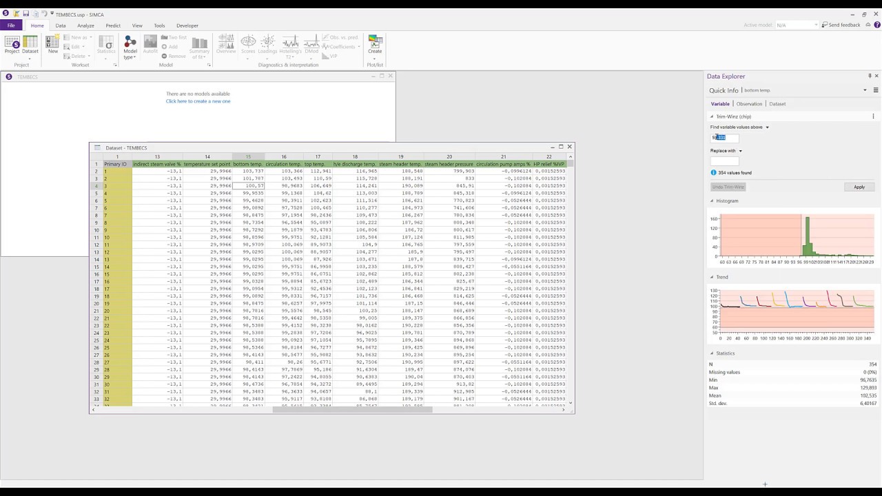 SIMCA 16 Data Explorer introduction