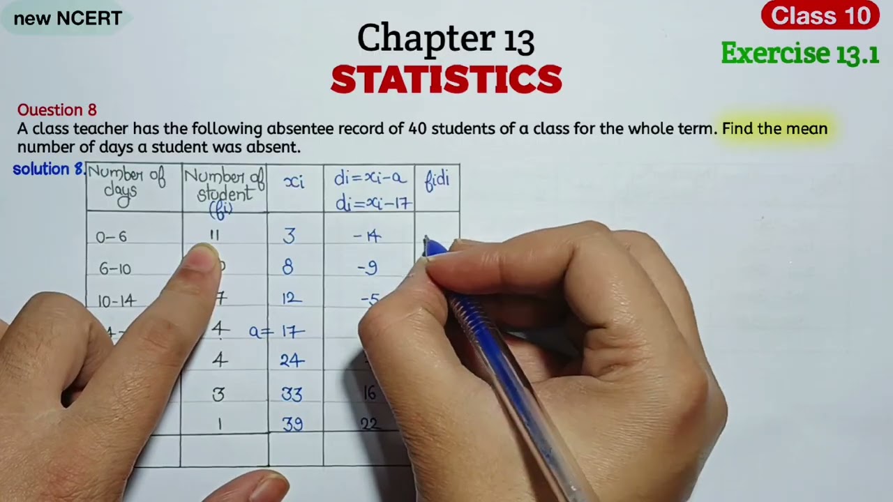 Class 10 Maths Chapter 13 Exercise 13.1 Question 8 | Statistics | NCERT CBSE