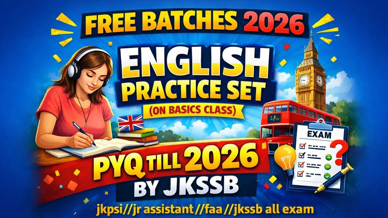 ENGLISH CLASS 7// PRACTICE SET PYQ ASKED BY JKSSB #TUSHAR SIR#jkssb #jkssbexam #jkp #jkpsi #jkpsi 