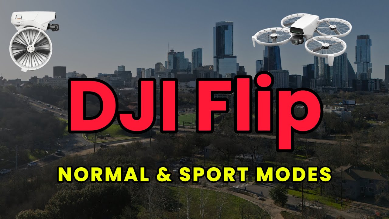DJI Flip Drone: NORMAL vs. SPORT Mode Test in Downtown Austin!