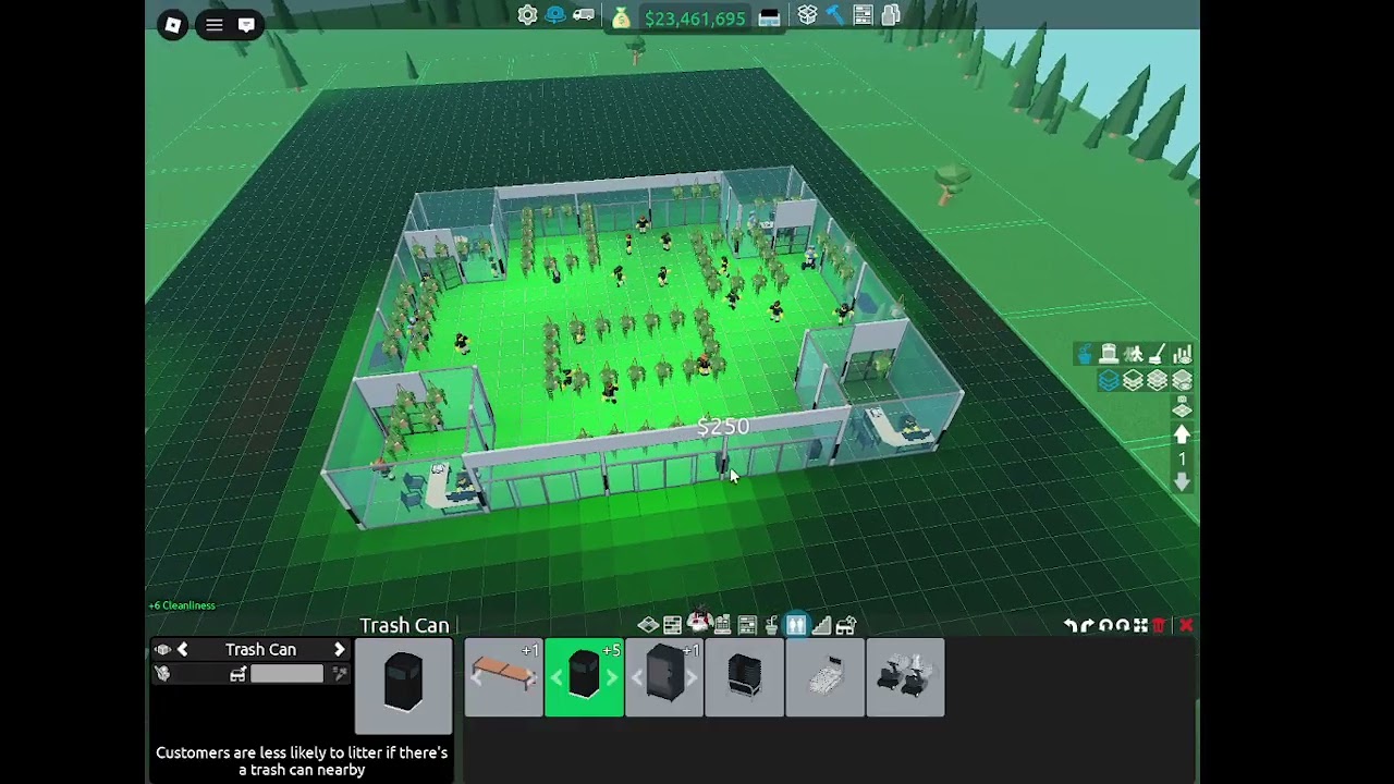 How to make A 600K Per hour(with 41 money trees) store in retail tycoon 2