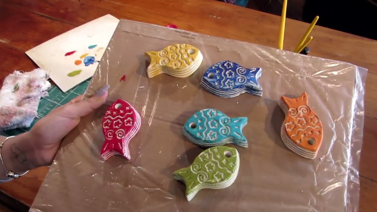 Dica: Faça uma PENCA de PEIXES com GESSO - Maria Ateliê