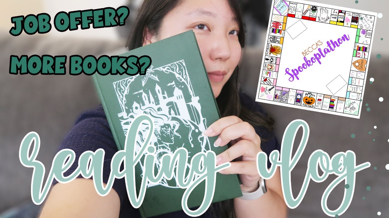 spookoplathon reading vlog | week 1 | rolled more books? job offer?