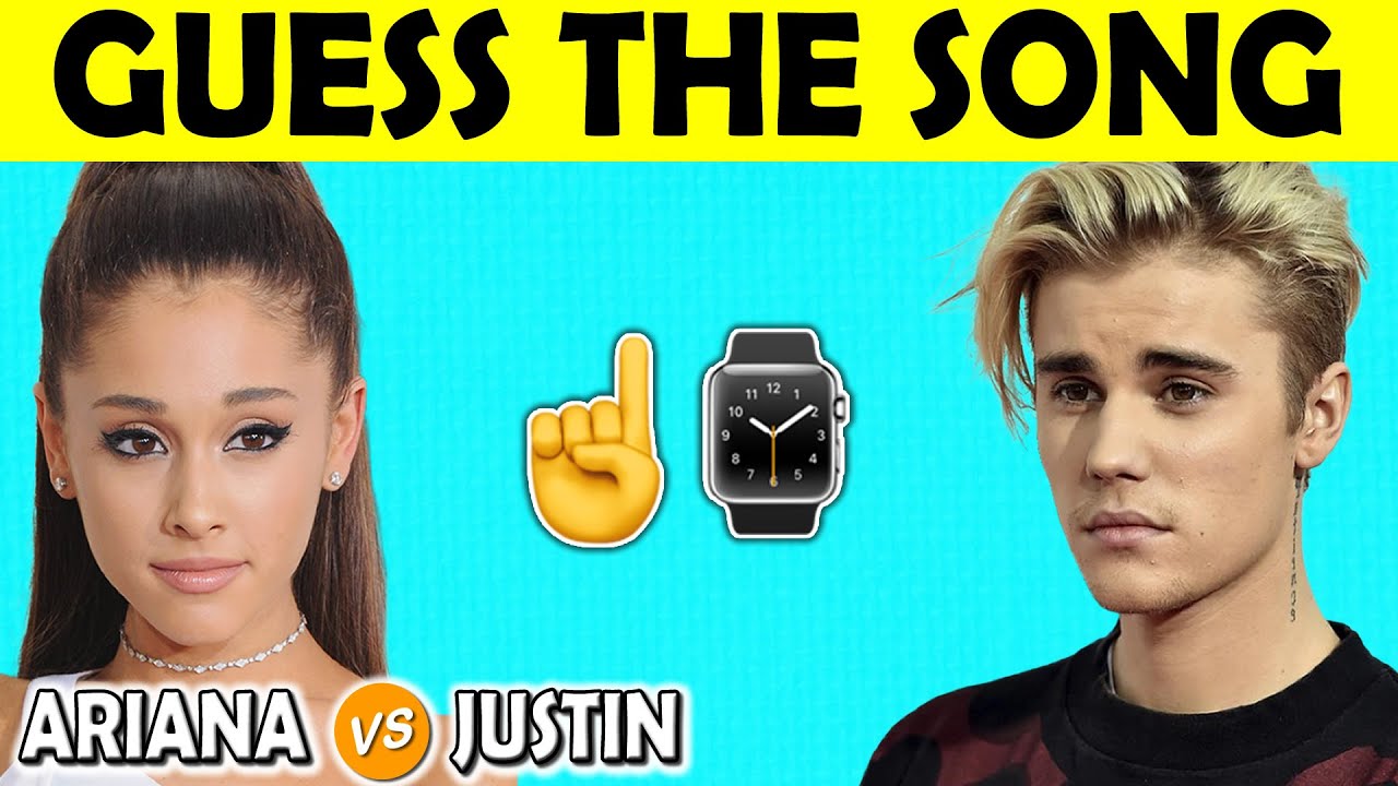 Guess The Song by Emoji | Justin Bieber VS Ariana Grande Songs