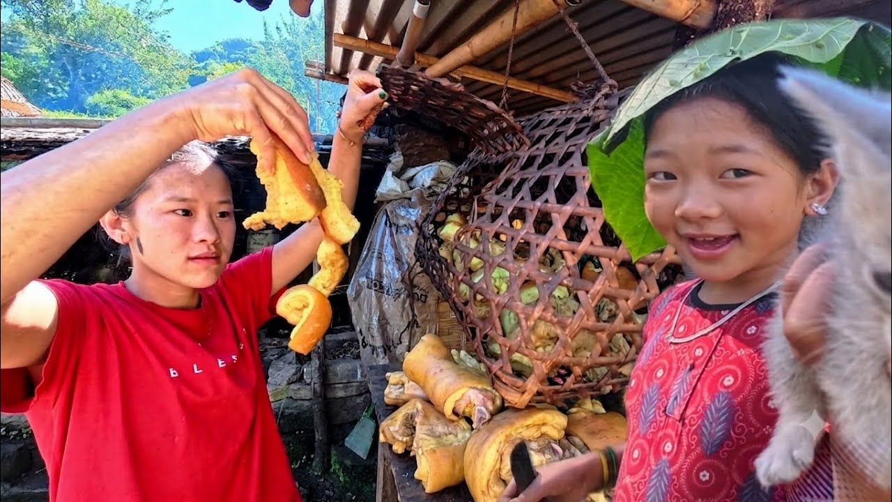 The Simple Lifestyle of a Family Living in a Remote Rural Village Of Nepal