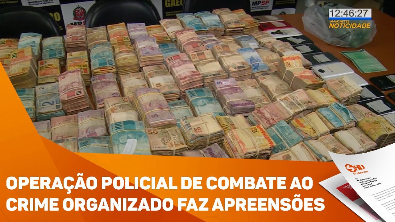Opera&ccedil;&atilde;o policial de combate ao crime organizado faz apreens&otilde;es - TV SOROCABA/SBT