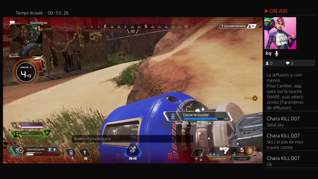 Live  duo avec le sang.#apex legende