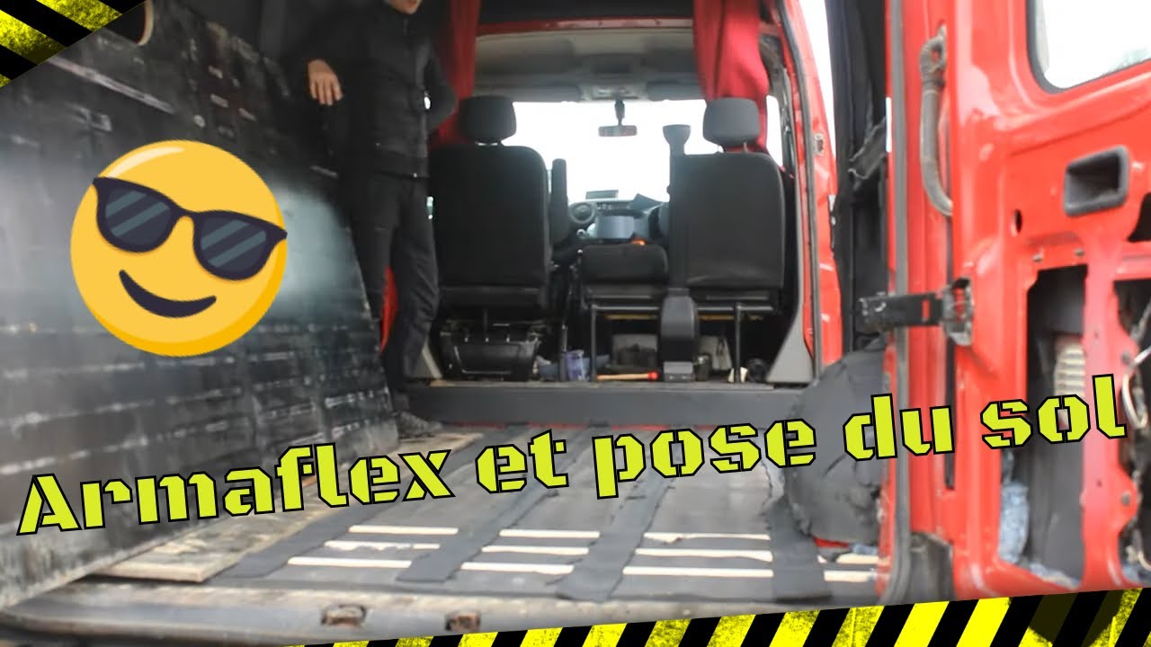 ISOLATION du VAN à l'ARMAFLEX et pose du SOL