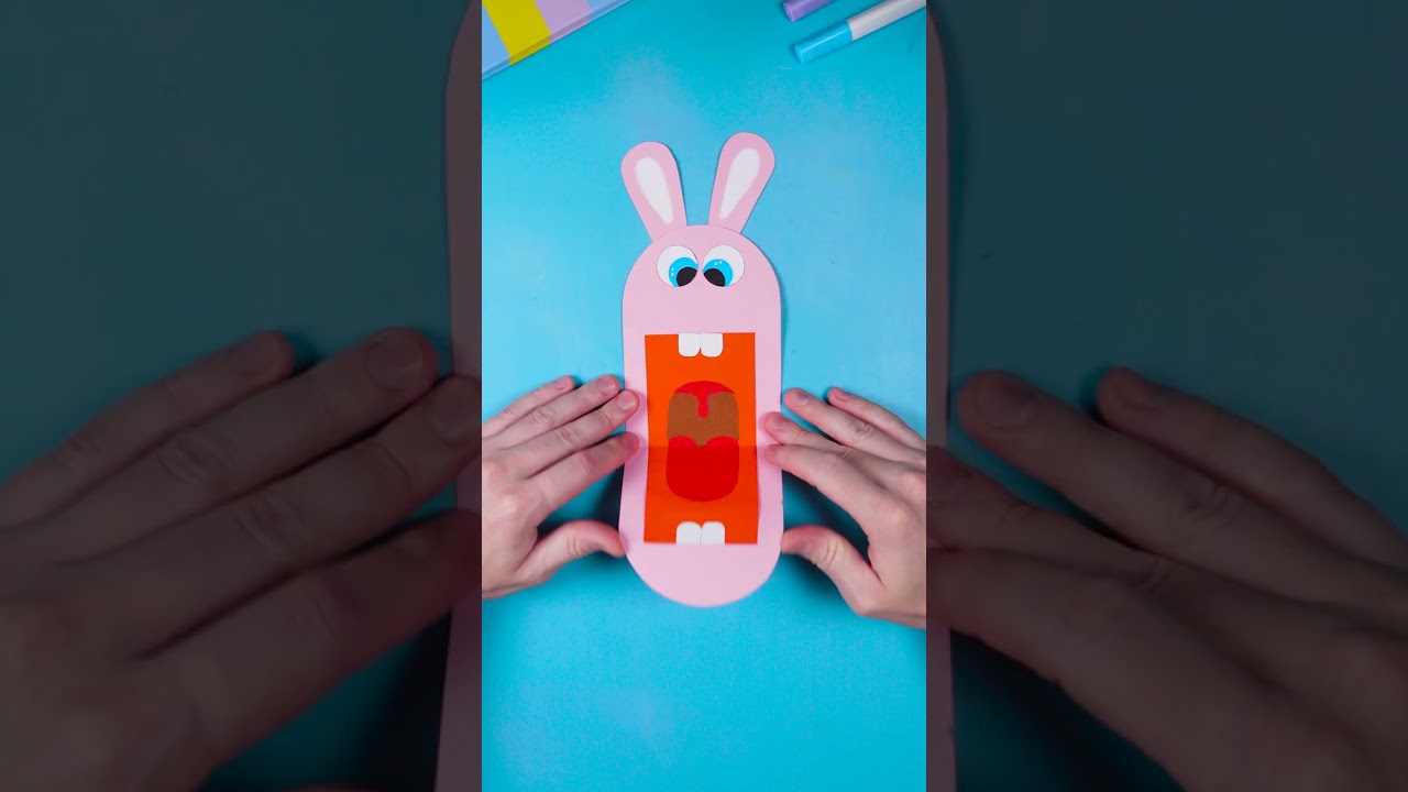 Talking Bunny!? 😲🐰 Cool DIY Paper Craft! #Fun #Kids