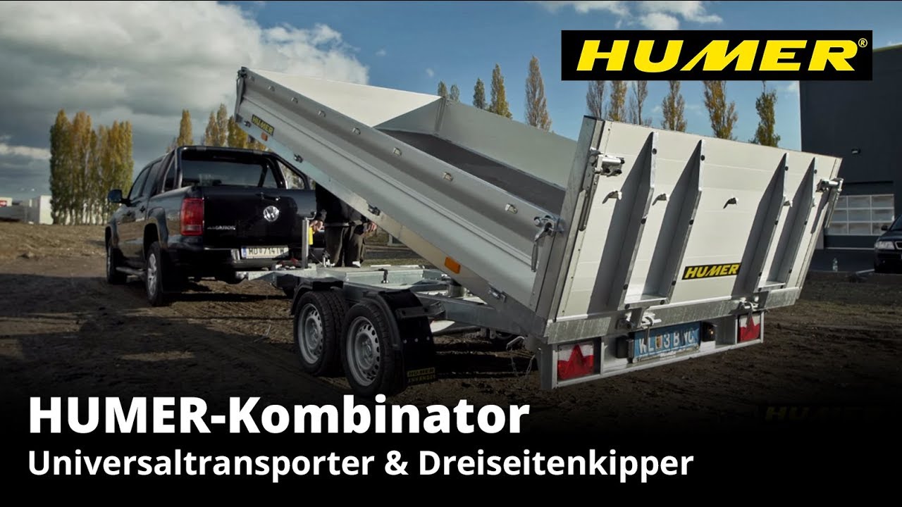 Kombinator | Universaltransporter & Dreiseitenkipper | HUMER Anhänger