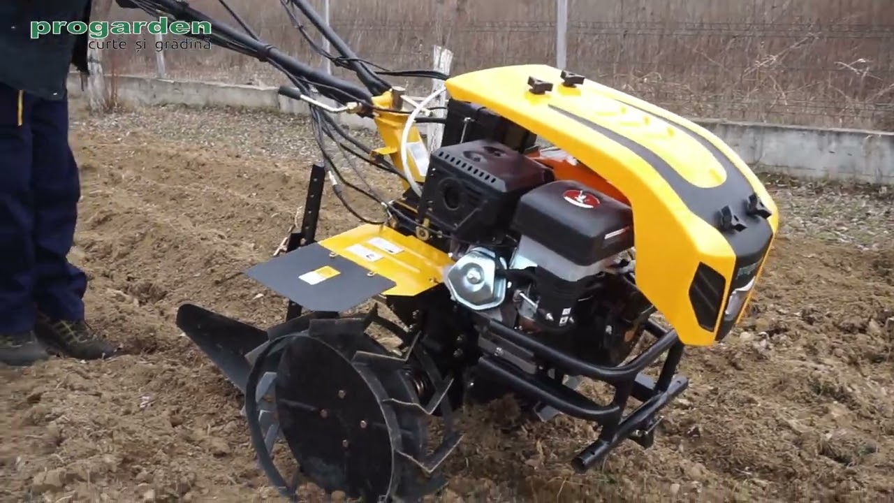 Probe de lucru motocultor ProGARDEN Campo 1854 (18CP, Euro5, pornire electrica)
