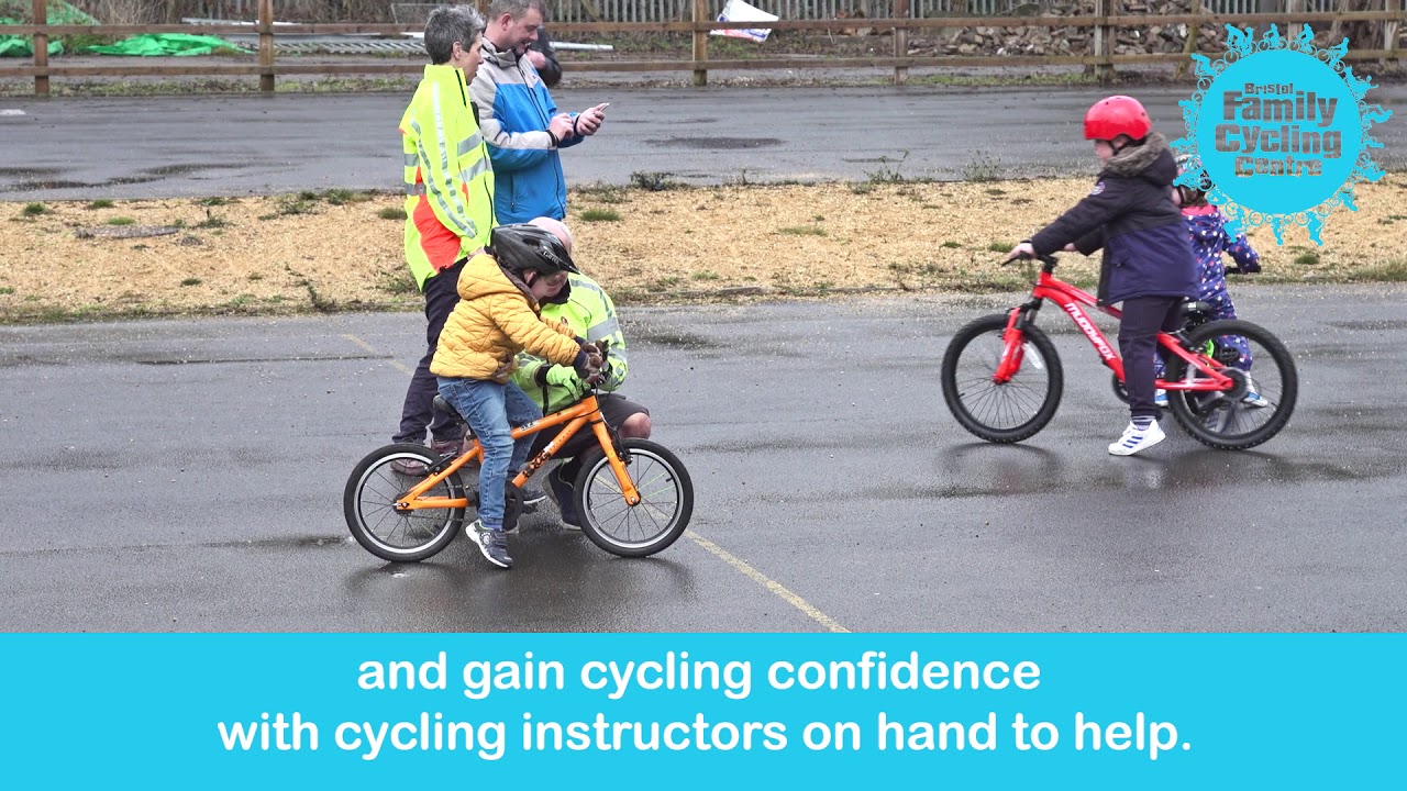 Learn to ride sessions at the Bristol Cycling Centre