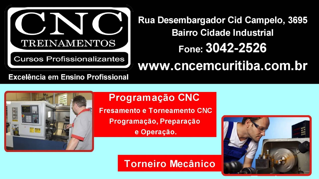 CNC TREINAMENTOS CURSOS PROFISSIONALIZANTES
