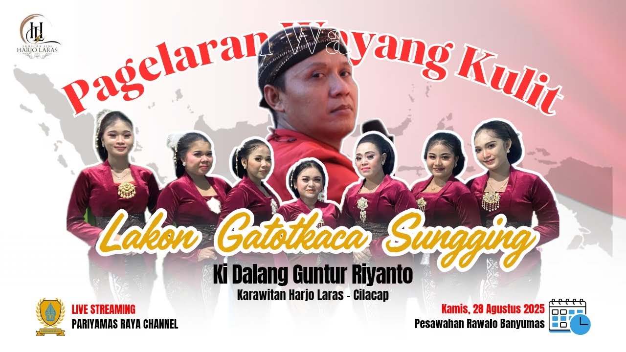 LIVE STREAMING WAYANG KULIT KI DALANG GUNTUR RIYANTO - LAKON GATOTKACA SUNGGING - RAWALO BANYUMAS