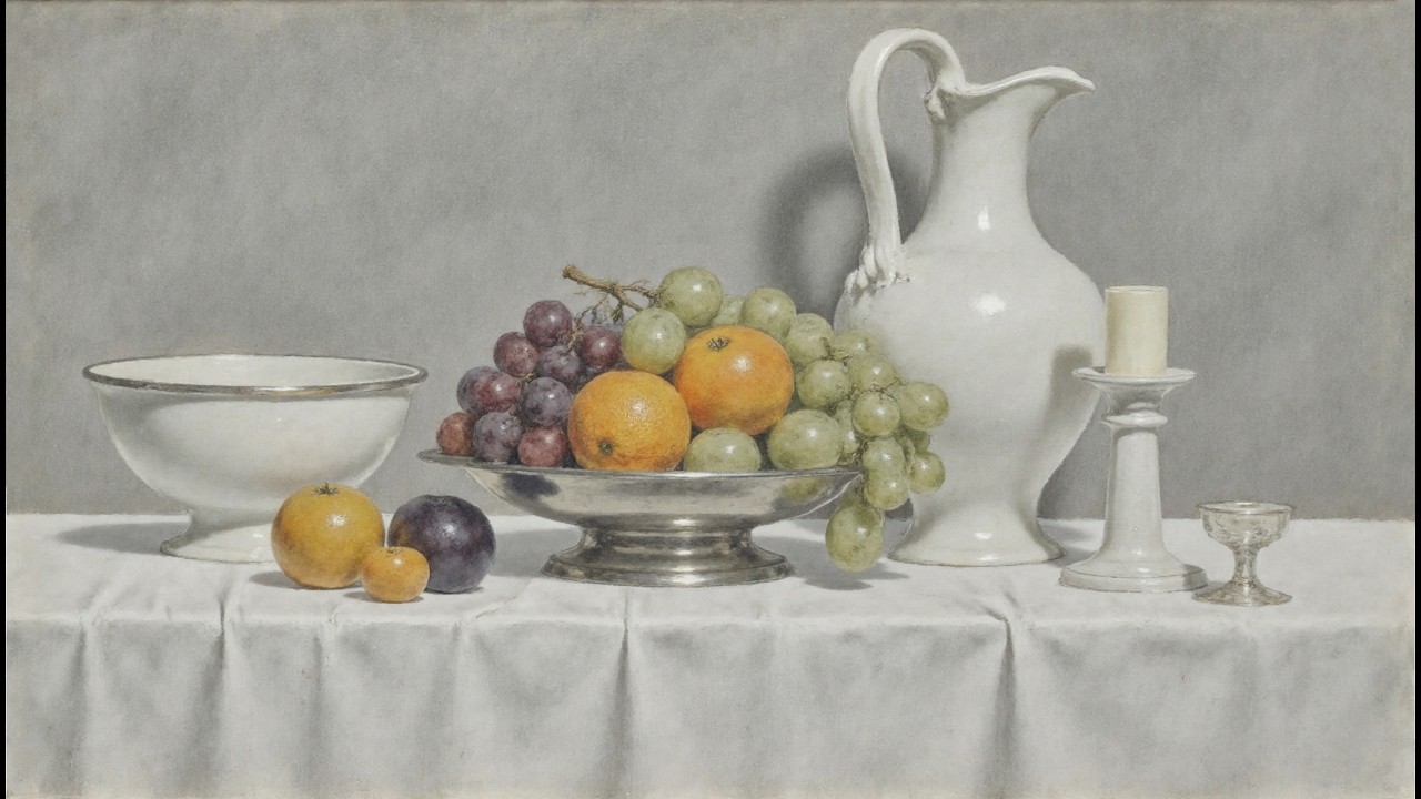 Vintage Art Film for TV Ambience | Still Life 006 | The Quiet Still Life Gallery.