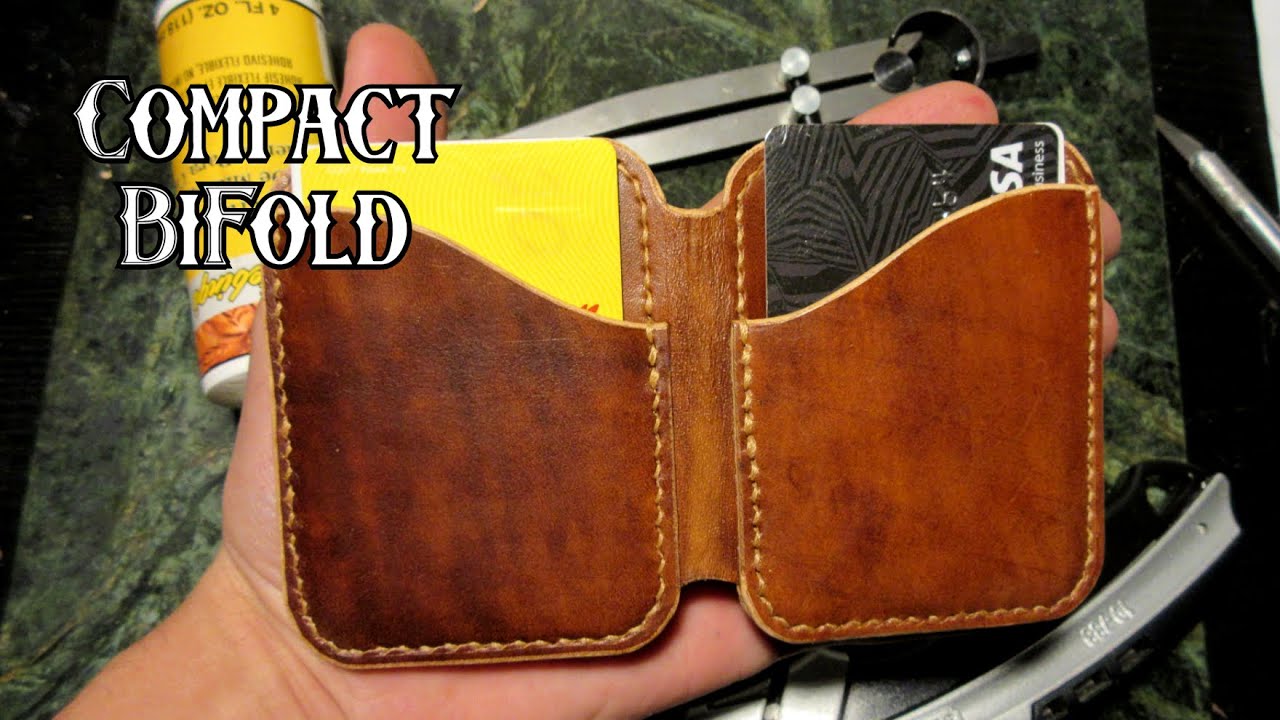 Making a Small Bifold Leather Wallet from Scraps