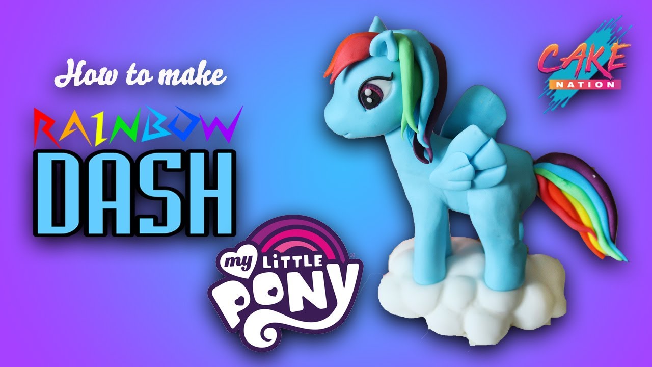 CAKE NATION | How To Make Rainbow Dash From My Little Pony Cake Topper