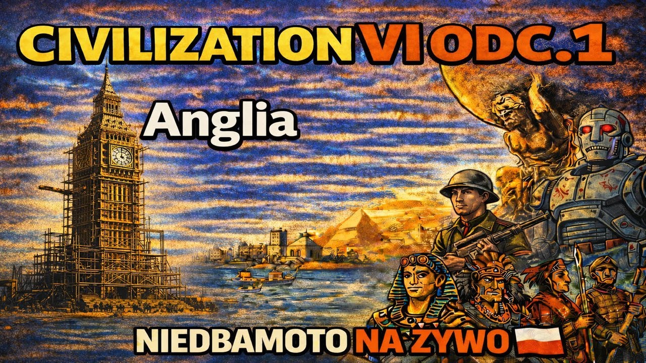 Civilization VI PL 🌍 #1 - (odc.1) Anglia | Początek! 🔥 NIEDBAMOTO na żywo