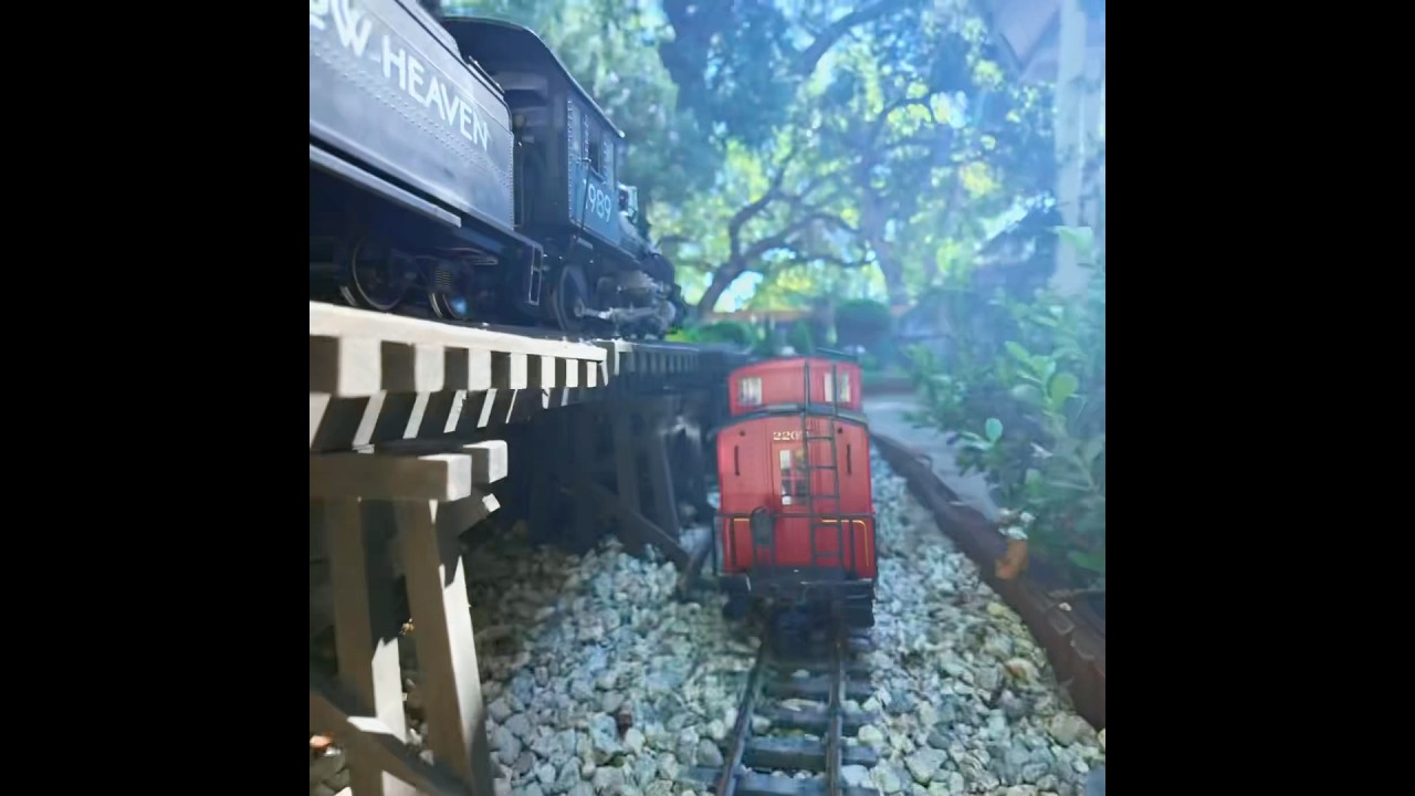 Garden model railroad tour 