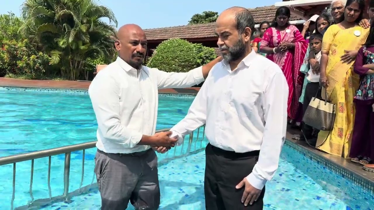 Clyde Obeys In Water Baptism 