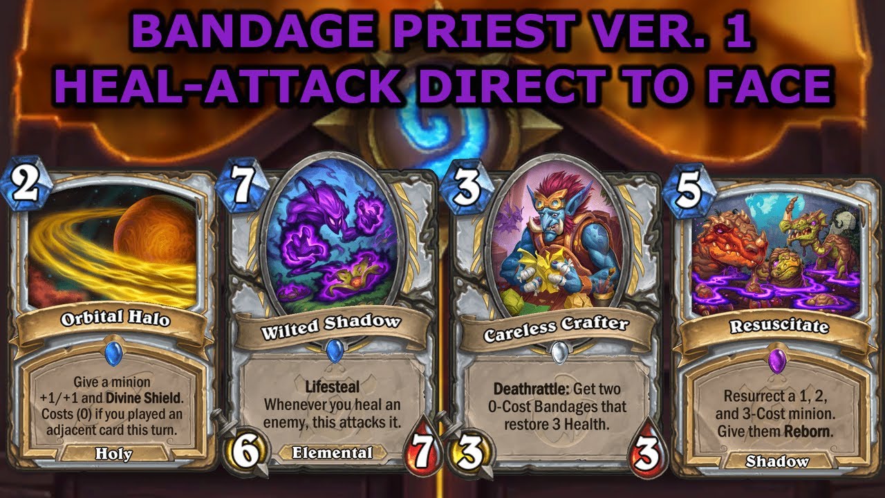 Bandage Priest Ver. 1 (Lost City of Un´Goro) - Heal-Attack Direct To The Face OTK