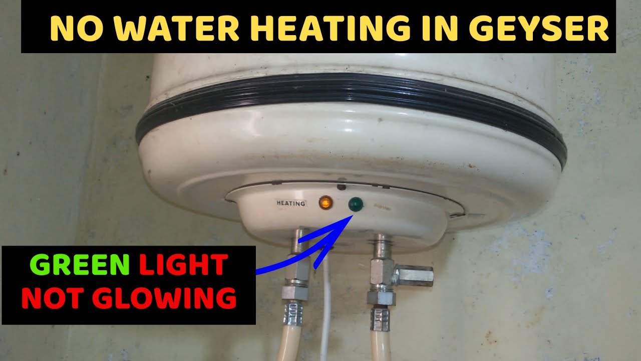 Water not heating in geyser | Geyser green light not glowing | how to replace thermostat of geyser