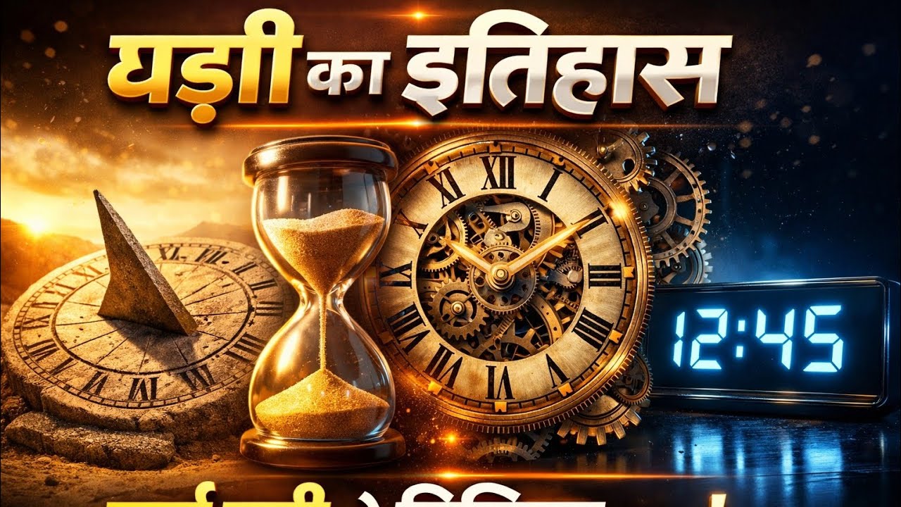 घड़ी का इतिहास | History of Clock in Hindiसूर्य घड़ी से डिजिटल और स्मार्ट वॉच तक