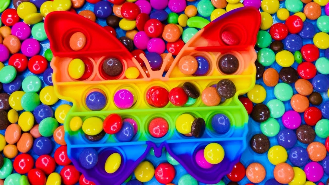 Butterfly candy colourful rainbow ASMR #140