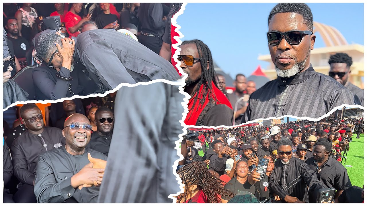 Wow 🥰 Kwame A-Plus Humbly Bows To Great Dr. Bawumia With Respect At Daddy Lumba’s One Week Observati