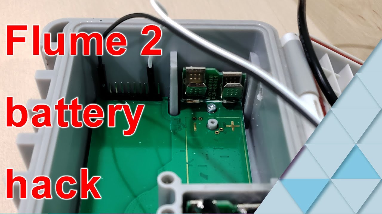 Flume 2 battery hack, hardwired conversion