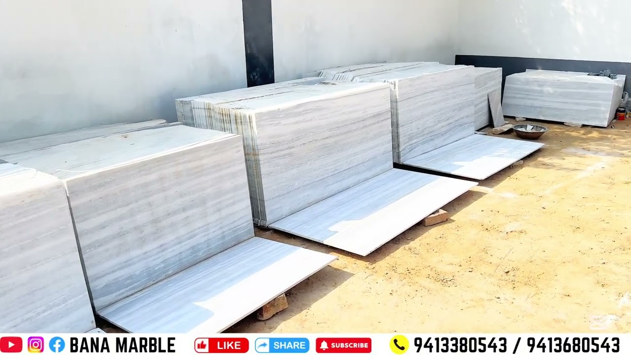 Enhance the beauty of your home with this Makrana marble that will always shine.