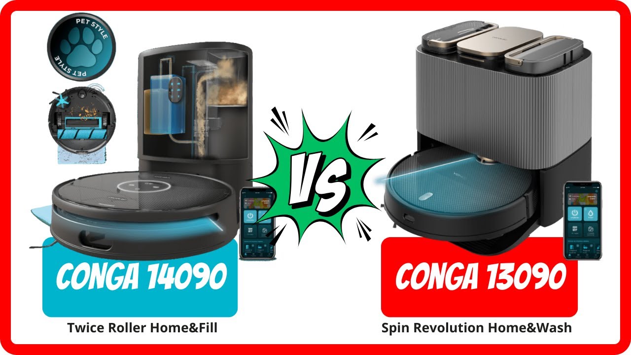 ¿Qué robot es mejor? Conga 13090 🆚 14090