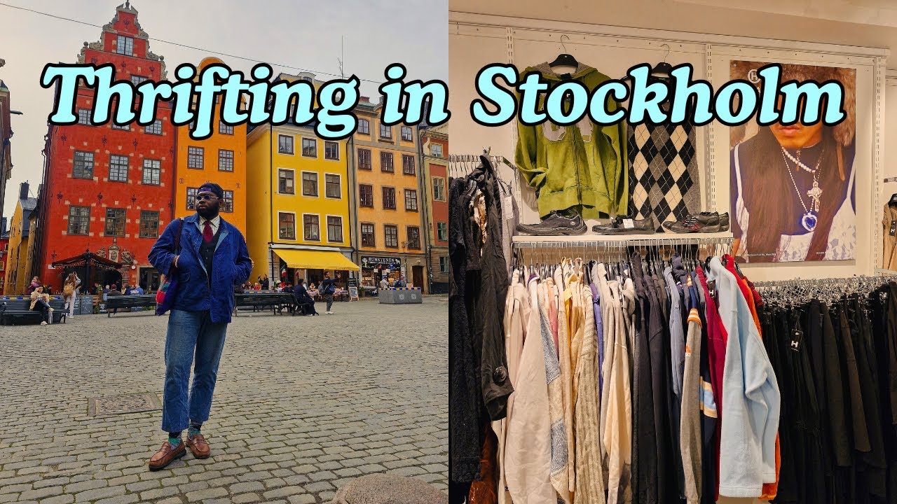 Thrifting in Stockholm 🇸🇪 | fashion history museum, art exhibition and thrift stores