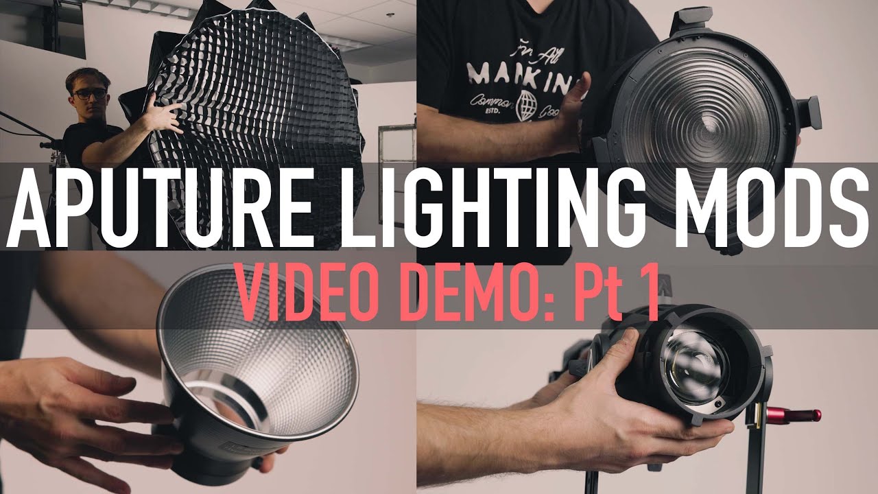 VIDEO DEMO: Aputure Lighting Modifiers (PART 1)