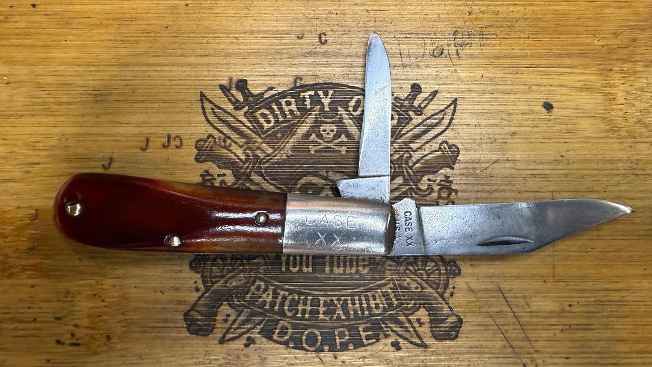 Cleaning a 1970 CASE XX red bone Barlow 