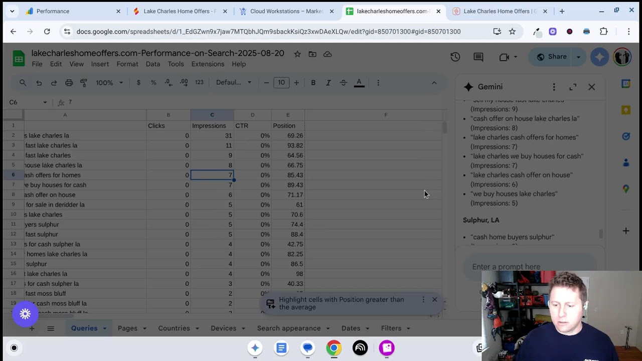 Optimizing Google Firebase Site, Lake Charles La Home Offers with Search Console and Gemini