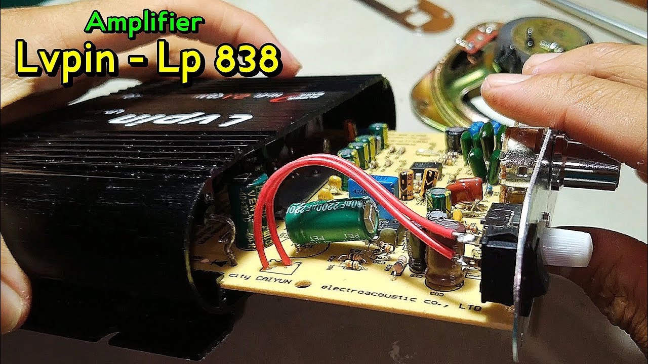 Ternyata seperti ini isi daleman power ampli LVpin, penguatnya ada 2 (dua )
