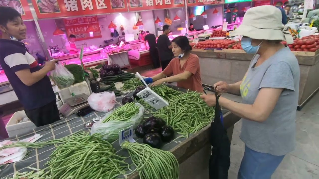 Streets of Beijing Morning Food Market 菜市