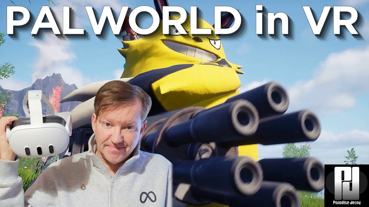 Palworld in VR on Quest 3 with UEVR Mod is CHARMING + First Person Mode TUTORIAL!