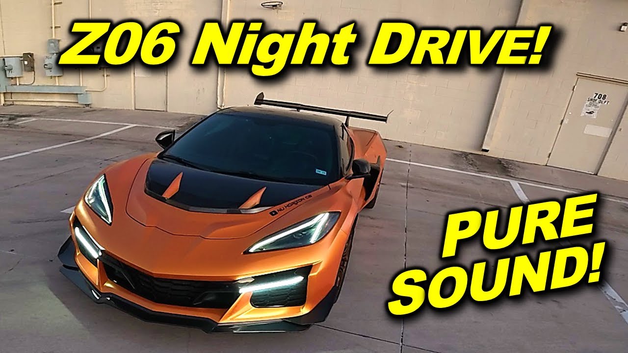 Z06 Corvette POV Night Drive! 4k Engine Sounds ASMR (No Talking)