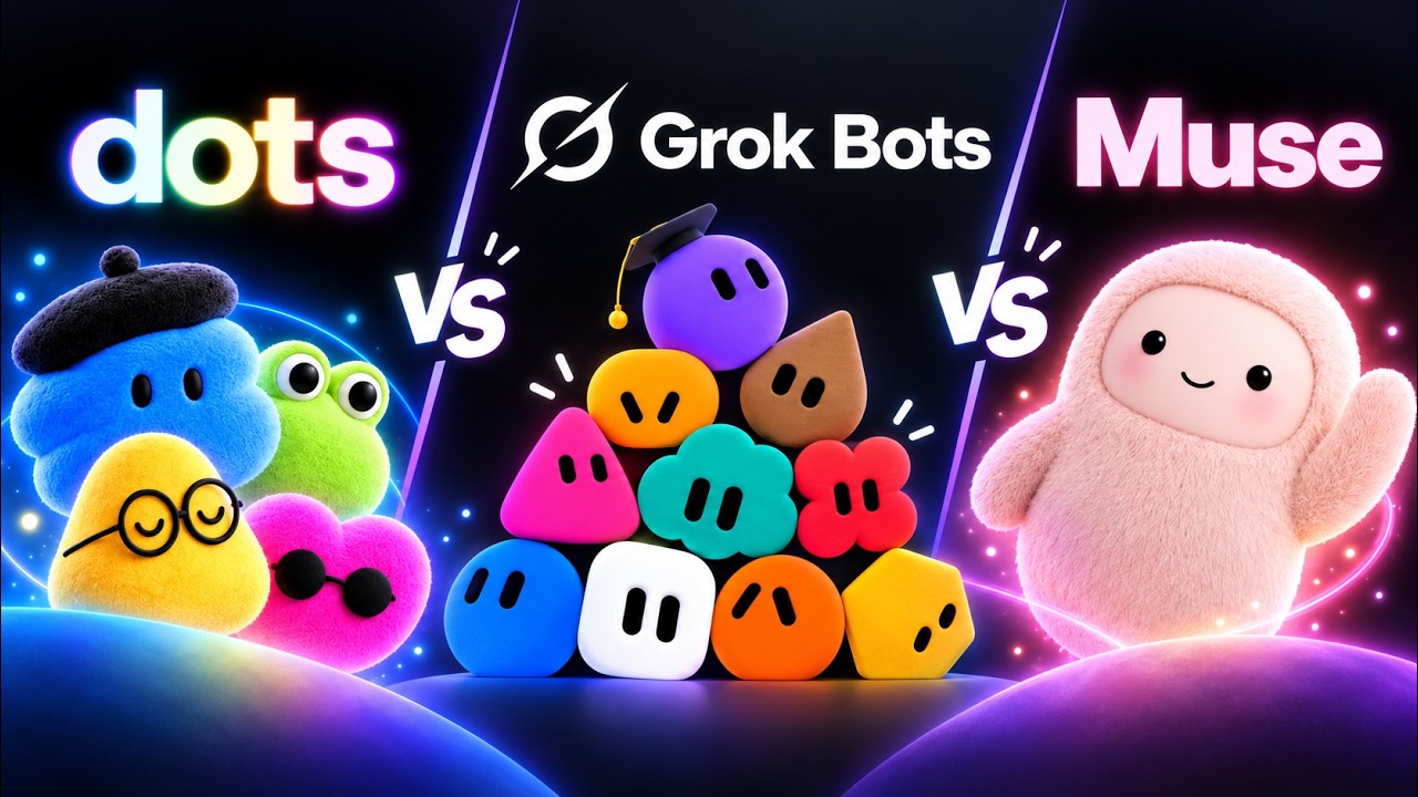 Dots против Grok Bot против Muse: какого ИИ-агента вы пустите к себе?