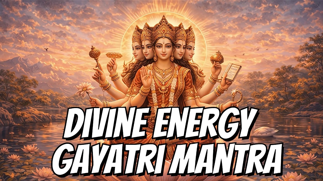 Divine Energy Gayatri Mantra 🌼 Powerful Morning Meditation Mantra for Peace & Positive Vibes