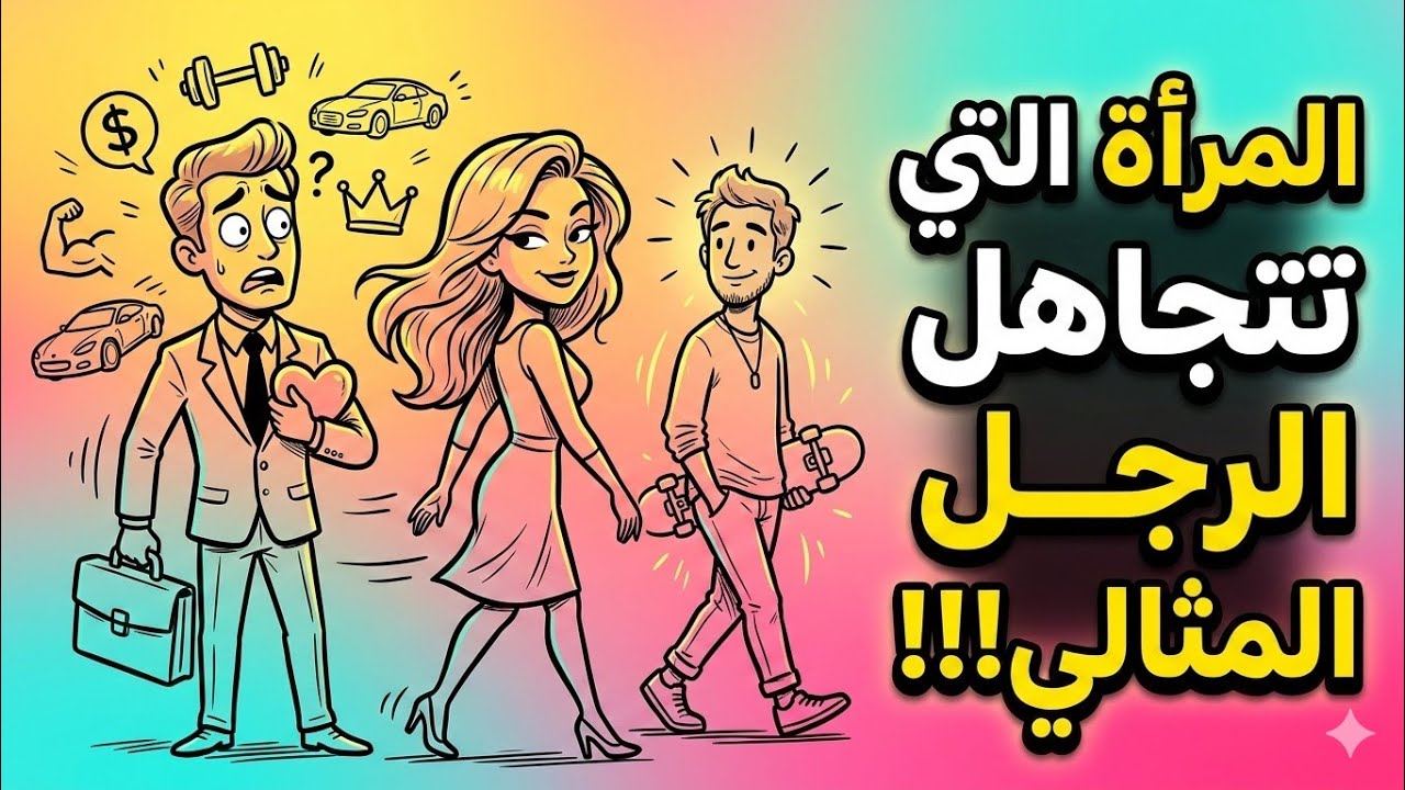 سيكولوجية المرأة التي تتجاهل الرجل المثالي وتنجذب لهذا النوع من الرجال‼️