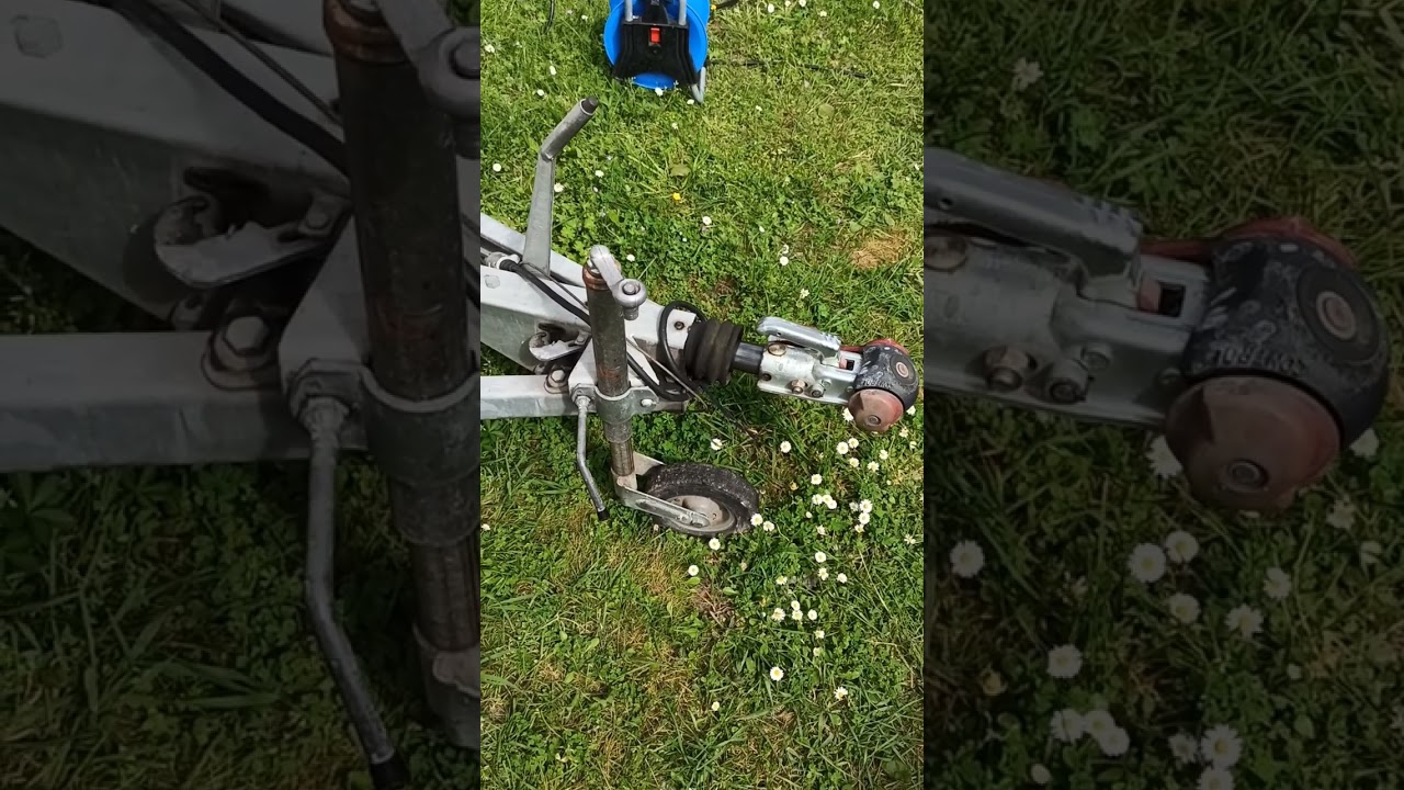Changement d'une roue de caravane