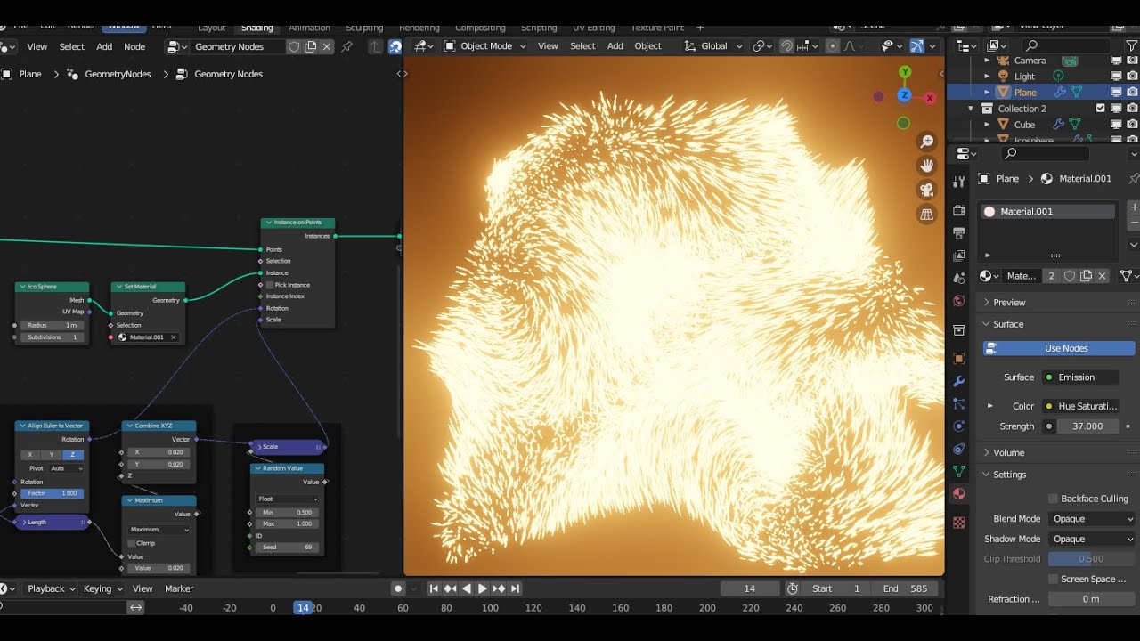 Particle Morph Effect in Blender