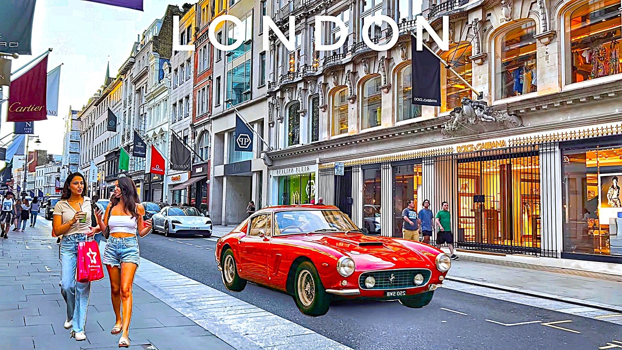 London Summer Walk | Luxury London Mayfair & Bond Street | Central London Streets Walking Tour [4K]