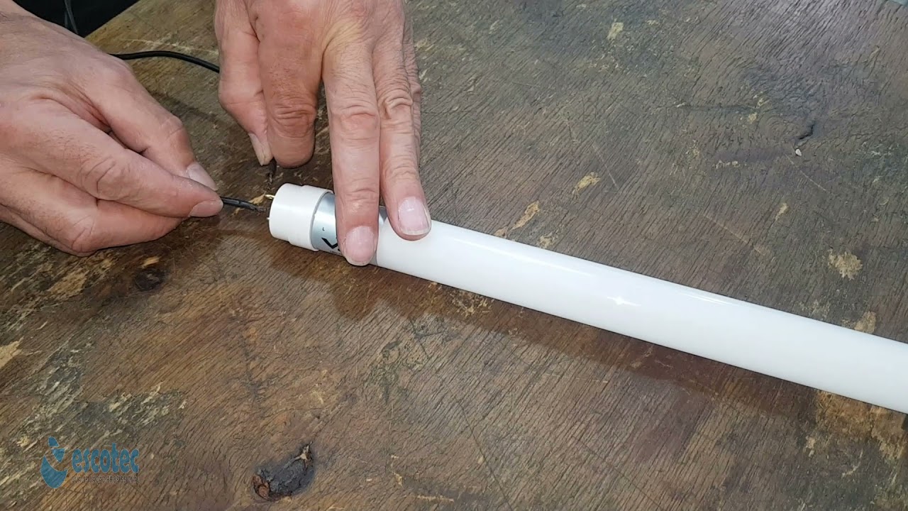 Como ligar testar e instalar lampada tubular de LED econonize energia eletrica esquema eletrico