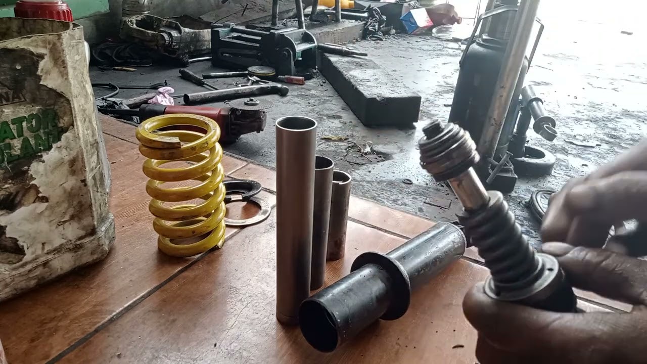 cara gampang servis mono shock satria Fu 2012